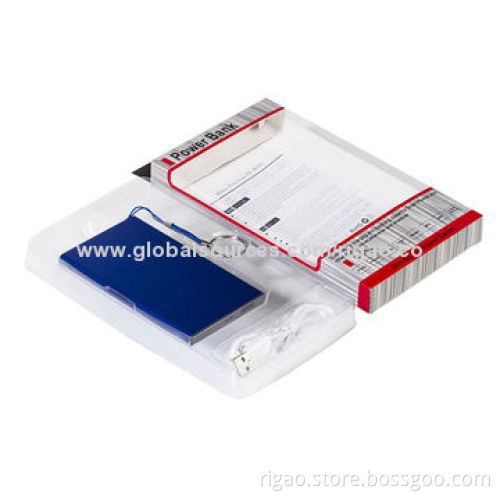 Real capacity 4,000mAh aluminum shell slim size portable power bank